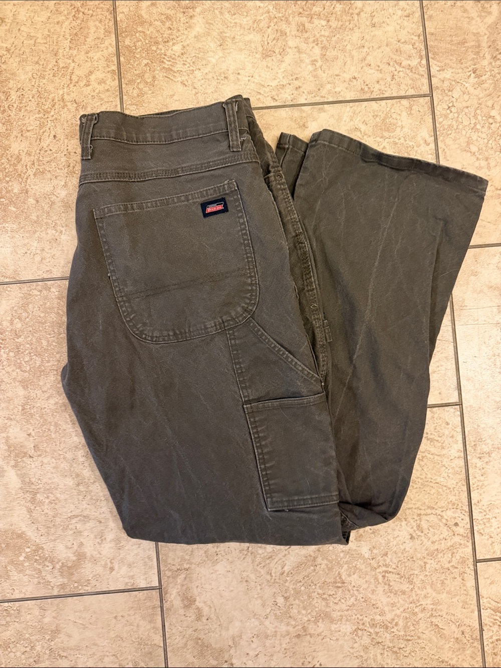 Men's Dark green dickies carpenter pants size 36x32